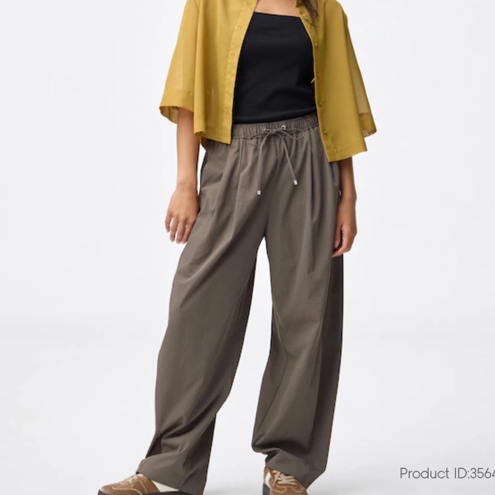 Women's Pull On Barrel Leg Pants Size M - Picture 6 of 9